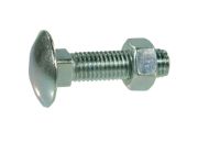 Vratový šroub s kulatou hlavou M16x120, průměr hlavy 38,8 mm včetně matice, 4.6 DIN603